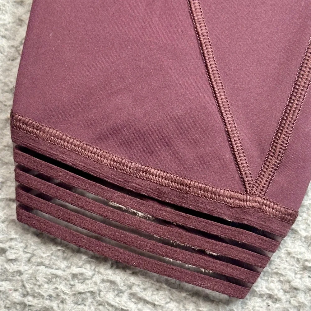 Lululemon Find Focus 7/8 Tight Women's 6 Arctic Plum Mesh Luxtreme Leggings Gym
